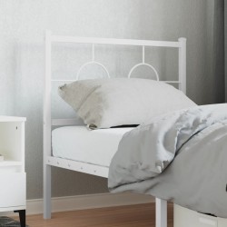Tête de lit métal blanc 75 cm 