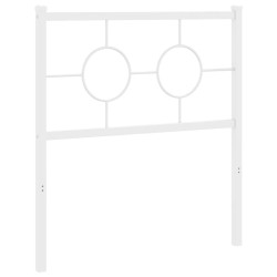 Tête de lit métal blanc 75 cm 