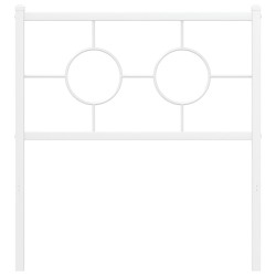 Tête de lit métal blanc 75 cm 