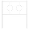 Tête de lit métal blanc 75 cm 