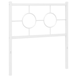 Tête de lit métal blanc 75 cm 