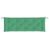 Coussin de banc de jardin vert 150x50x7 cm tissu oxford 