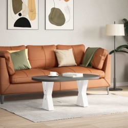 Pieds de table basse en forme de X, 2 pièces, blanc, 28 x (42-43) cm, acier 