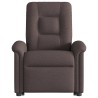 Fauteuil inclinable de massage électrique Marron foncé Tissu 