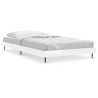 Cadre de lit sans matelas blanc brillant 100x200 cm 