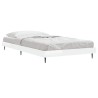 Cadre de lit sans matelas blanc brillant 100x200 cm 