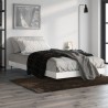 Cadre de lit sans matelas blanc brillant 100x200 cm 