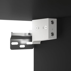 Armoires murales 2 pcs Noir 60x36,5x35 cm Bois d'ingénierie 