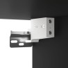 Armoires murales 2 pcs Noir 60x36,5x35 cm Bois d'ingénierie 