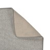 Tapis de couloir aspect sisal taupe 50x100 cm 