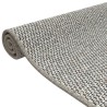Tapis de couloir aspect sisal taupe 50x100 cm 