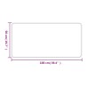 Tapis de couloir aspect sisal taupe 50x100 cm 
