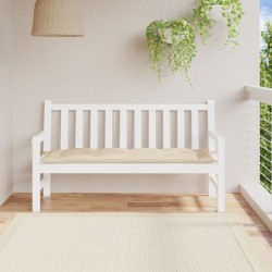 Coussin de banc de jardin beige 150x50x7 cm tissu oxford 