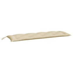 Coussin de banc de jardin beige 150x50x7 cm tissu oxford 