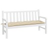 Coussin de banc de jardin beige 150x50x7 cm tissu oxford 
