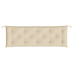 Coussin de banc de jardin beige 150x50x7 cm tissu oxford 