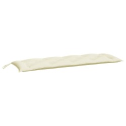 Coussin de banc de jardin crème 150x50x7 cm tissu oxford 