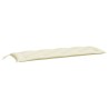 Coussin de banc de jardin crème 150x50x7 cm tissu oxford 