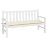 Coussin de banc de jardin crème 150x50x7 cm tissu oxford 