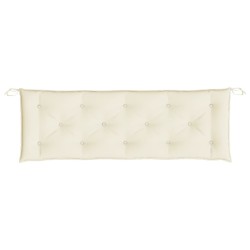 Coussin de banc de jardin crème 150x50x7 cm tissu oxford 