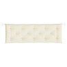 Coussin de banc de jardin crème 150x50x7 cm tissu oxford 