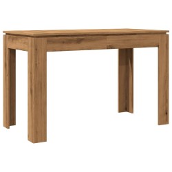 Table à manger chêne artisanal 120x60x76 cm bois d'ingénierie 