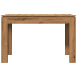 Table à manger chêne artisanal 120x60x76 cm bois d'ingénierie 