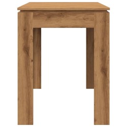 Table à manger chêne artisanal 120x60x76 cm bois d'ingénierie 
