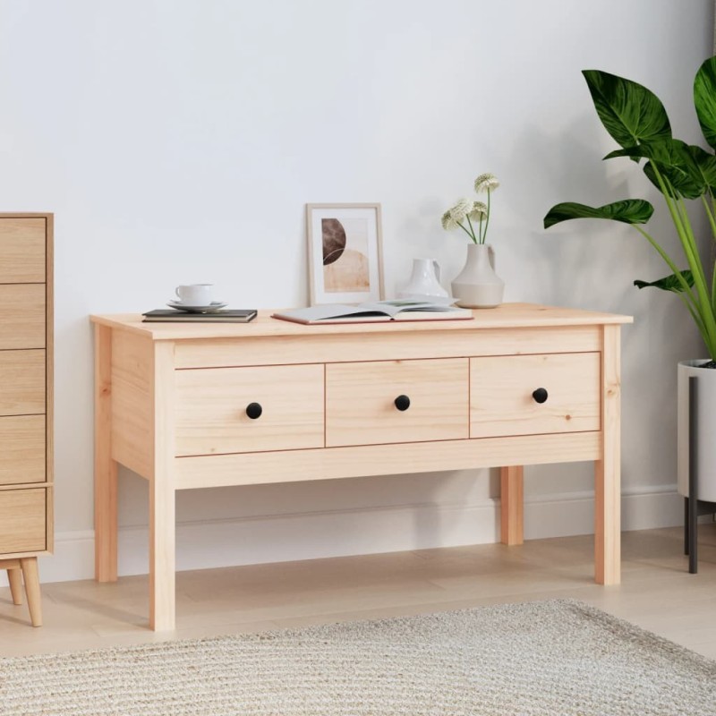 Table basse 102x49x55 cm Bois massif de pin Table basse 102x49x55 cm Bois massif de pin