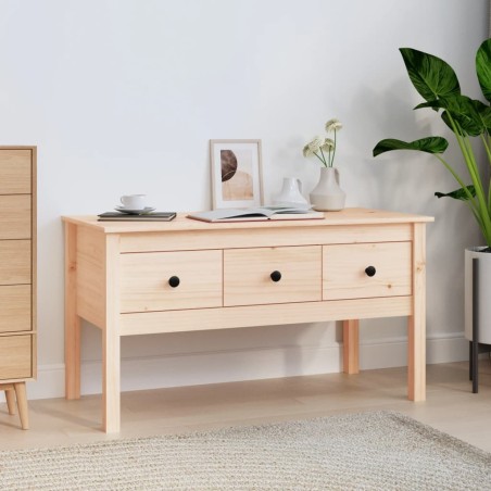 Table basse 102x49x55 cm Bois massif de pin 