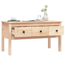 Table basse 102x49x55 cm Bois massif de pin 