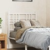 Tête de lit métal blanc 75 cm 