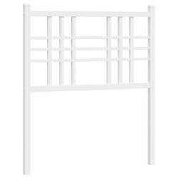 Tête de lit métal blanc 75 cm 