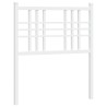 Tête de lit métal blanc 75 cm 