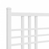 Tête de lit métal blanc 75 cm 