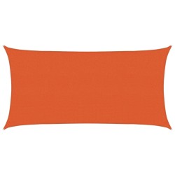 Voile d'ombrage 160 g/m² Orange 2x4 m PEHD 