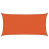 Voile d'ombrage 160 g/m² Orange 2x4 m PEHD 