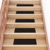 Tapis d'escalier auto-adhésifs 30 pcs marron foncé 60x25 cm 