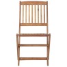 Chaises pliables de jardin lot de 6 avec coussins Bois d'acacia 