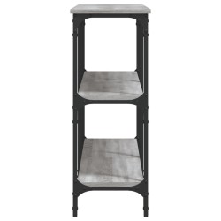Table console sonoma gris 150x29x75 cm bois d'ingénierie 