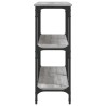 Table console sonoma gris 150x29x75 cm bois d'ingénierie 