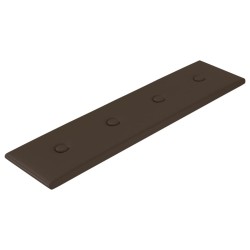 Panneaux muraux 12 pcs Marron 60x15 cm Similicuir 1,08 m² 