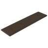 Panneaux muraux 12 pcs Marron 60x15 cm Similicuir 1,08 m² 