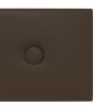 Panneaux muraux 12 pcs Marron 60x15 cm Similicuir 1,08 m² 