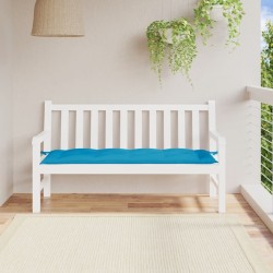 Coussin de banc de jardin bleu clair 150x50x7 cm tissu oxford 
