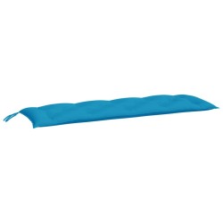 Coussin de banc de jardin bleu clair 150x50x7 cm tissu oxford 