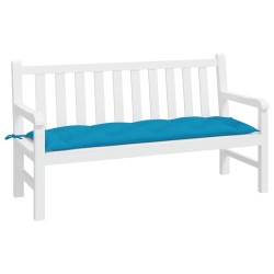 Coussin de banc de jardin bleu clair 150x50x7 cm tissu oxford 