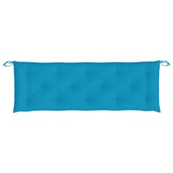 Coussin de banc de jardin bleu clair 150x50x7 cm tissu oxford 