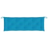 Coussin de banc de jardin bleu clair 150x50x7 cm tissu oxford 