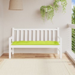 Coussin de banc de jardin vert brillant 150x50x7cm tissu oxford 